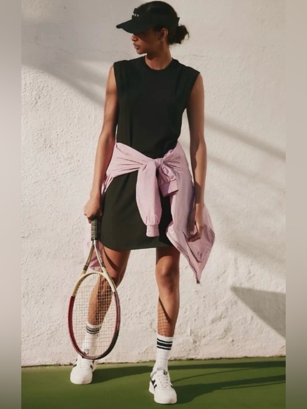 NWT Lorita Sleeveless Straight Shift Athletic Athleisure Dress Black Size Large